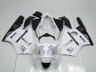 2000-2001 Kawasaki ZX12R Motorcycle Fairings - White Black Elf Monster UK Manufacturers