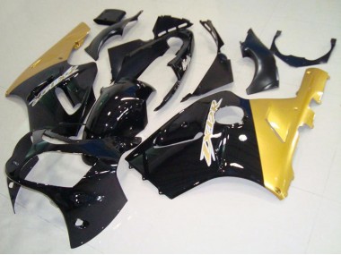2000-2001 Kawasaki ZX12R Motorcycle Fairings - Glossy Black Gold UK Manufacturers
