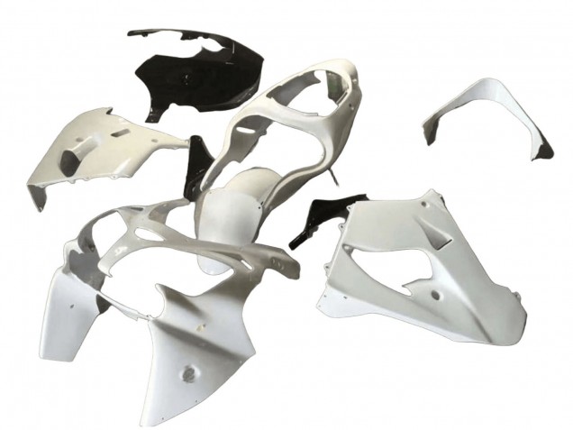 2000-2001 Kawasaki ZX9R Motorcycle Fairings - White Black UK Manufacturers