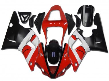 2000-2001 Yamaha YZF R1 Motorcycle Fairing - Red White Glossy Black UK Manufacturers