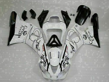 2000-2001 Yamaha YZF R1 Motorcycle Fairings - White Black Corona Extra UK Manufacturers