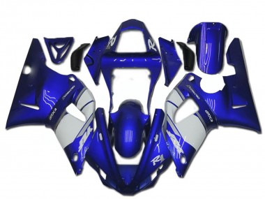 2000-2001 Yamaha YZF R1 Motorcycle Fairing - Blue White UK Manufacturers