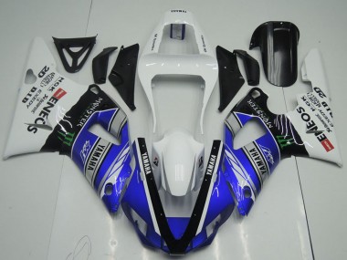 2000-2001 Yamaha YZF R1 Motorcycle Fairings - White Blue Black ENEOS Monster UK Manufacturers