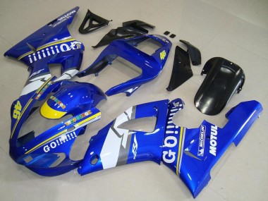 2000-2001 Yamaha YZF R1 Motorcycle Fairings - Blue White Yellow Motul 46 UK Manufacturers