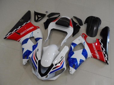2000-2001 Yamaha YZF R1 Motorcycle Fairings - White Red Blue Black Corse UK Manufacturers