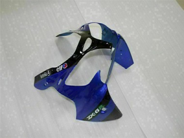 2000-2002 Kawasaki ZX6R Motorcycle Fairings - Blue Glossy Black Elf Bridgestone UK Manufacturers