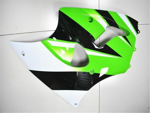 2000-2002 Kawasaki ZX6R Motorcycle Fairing Kits - Green White Black UK Manufacturers