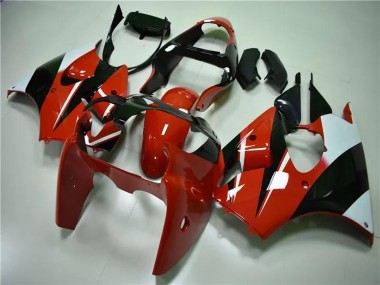 2000-2002 Kawasaki ZX6R Motorcycle Fairings - White Red Glossy Black UK Manufacturers