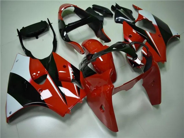 2000-2002 Kawasaki ZX6R Motorcycle Fairings - White Red Glossy Black UK Manufacturers