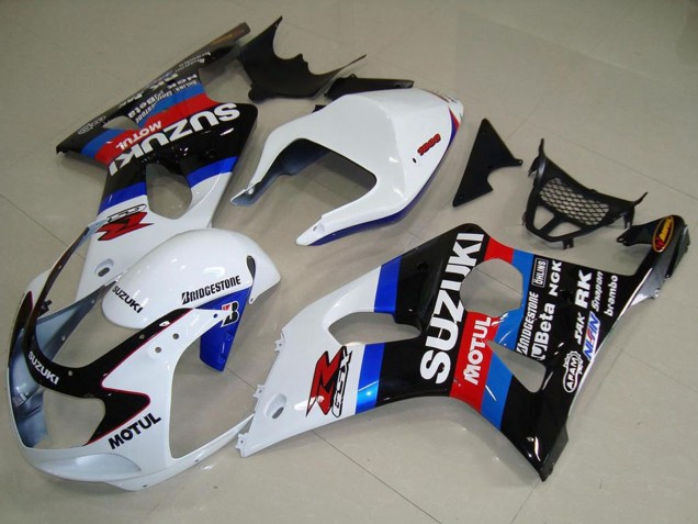 2000-2002 Suzuki GSXR 1000 Motorcycle Fairings - White Blue Black Red Motul UK Manufacturers