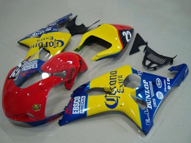 2000-2002 Suzuki GSXR 1000 Motorcycle Fairings - Yellow Red Blue Corona Racing UK Manufacturers
