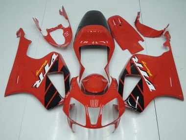 2000-2006 Honda VTR1000 Motorcycle Fairing Kits - Red Glossy Black Stripe UK Manufacturers