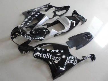 2000-2006 Honda VTR1000 Motorcycle Fairings - Glossy Black White SevenStars UK Manufacturers