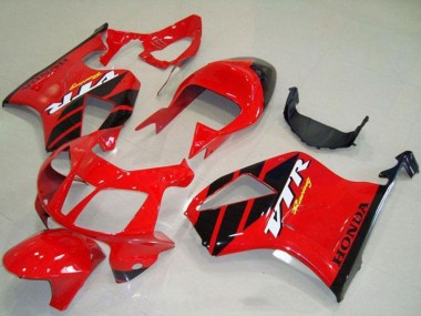 2000-2006 Honda VTR1000 Motorcycle Fairings - Red Black Stripe UK Manufacturers