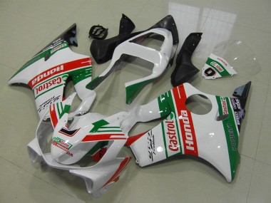 2001-2003 Honda CBR600 F4i Motorcycle Fairings - White Red Green Castrol UK Manufacturers
