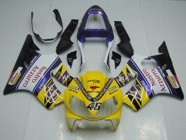 2001-2003 Honda CBR600 F4i Motorcycle Fairings - Yellow White Blue Black Red Nastro Azzurro UK Manufacturers