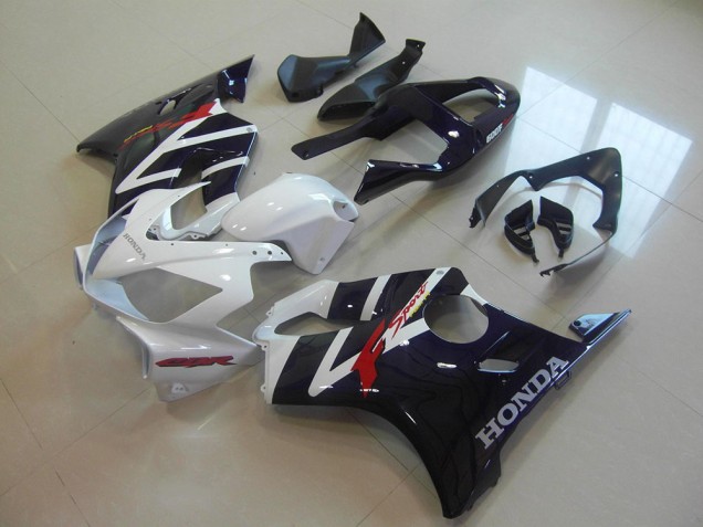 2001-2003 Honda CBR600 F4i Motorcycle Fairings - White Glossy Black F Sport UK Manufacturers