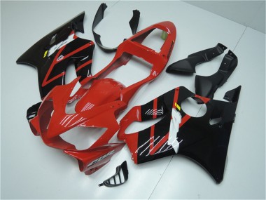 2001-2003 Honda CBR600 F4i Bike Fairings - Red Glossy Black UK Manufacturers