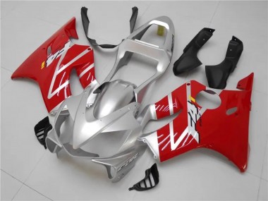 2001-2003 Honda CBR600 F4i Motorcycle Fairings Kits - Silver Red UK Manufacturers