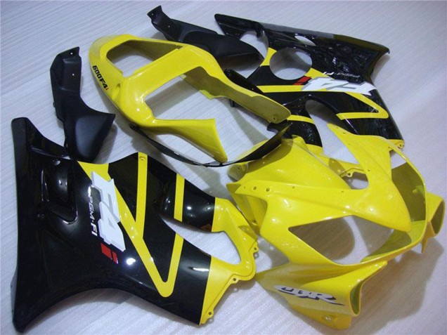 2001-2003 Honda CBR600 F4i Motorcycle Fairing - Yellow Glossy Black UK Manufacturers