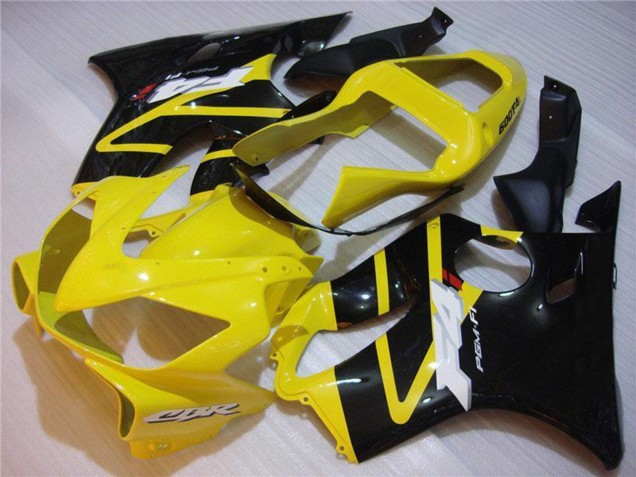 2001-2003 Honda CBR600 F4i Motorcycle Fairing - Yellow Glossy Black UK Manufacturers