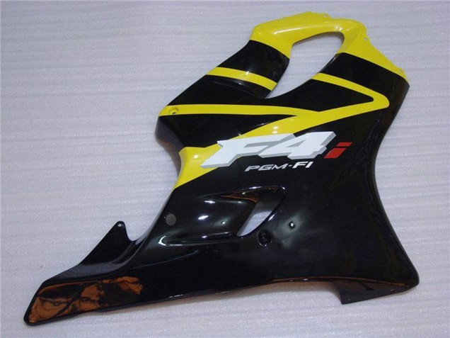 2001-2003 Honda CBR600 F4i Motorcycle Fairing - Yellow Glossy Black UK Manufacturers