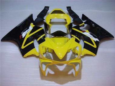 2001-2003 Honda CBR600 F4i Motorcycle Fairing - Yellow Glossy Black UK Manufacturers