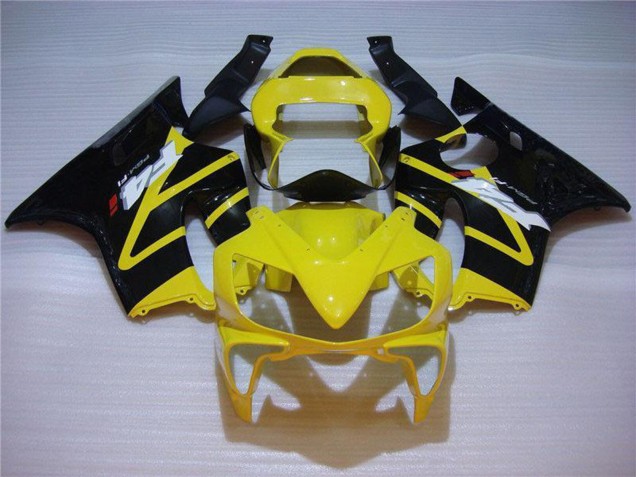2001-2003 Honda CBR600 F4i Motorcycle Fairing - Yellow Glossy Black UK Manufacturers