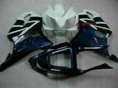 2001-2003 Honda CBR600 F4i Motorcycle Fairings - White Blue Black Stripe UK Manufacturers