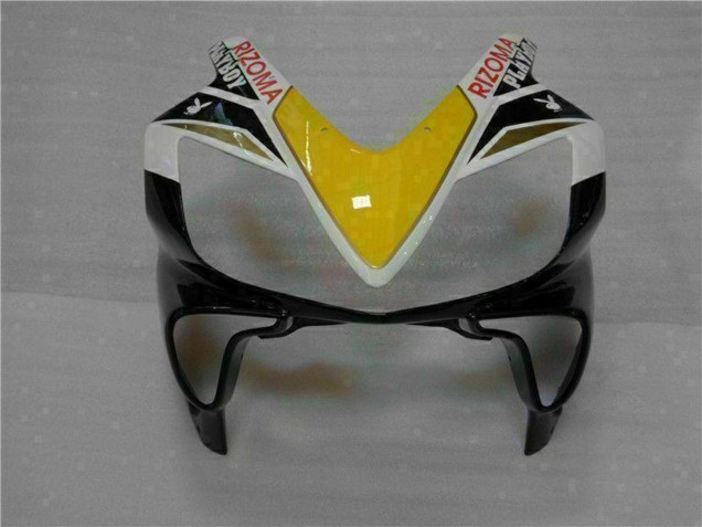 2001-2003 Honda CBR600 F4i Motorcycle Fairings - White Yellow Glossy Black Playboy UK Manufacturers