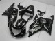 2001-2003 Suzuki GSXR 600/750 Motorcycle Fairings - Glossy Black Silver Flame UK Manufacturers