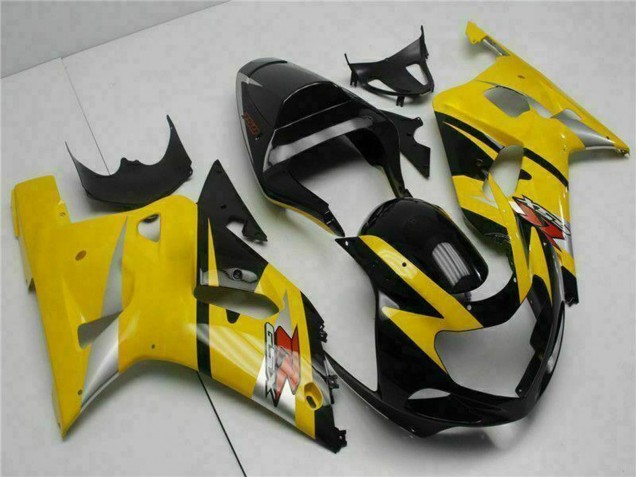 2001-2003 Suzuki GSXR 600/750 Motorcycle Fairings - Yellow Black UK Manufacturers