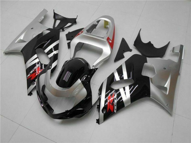 2001-2003 Suzuki GSXR 600/750 Motorcycle Fairings - Silver Glossy Black Red UK Manufacturers