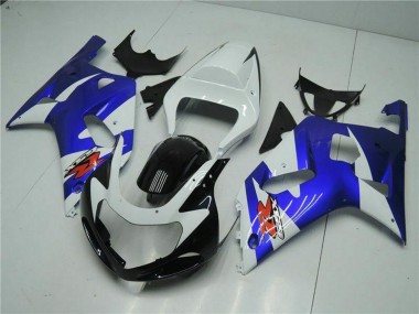 2001-2003 Suzuki GSXR 600/750 Motorcycle Fairings - White Blue Black UK Manufacturers