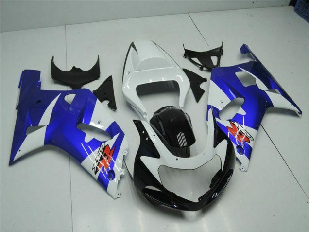 2001-2003 Suzuki GSXR 600/750 Motorcycle Fairings - White Blue Black UK Manufacturers