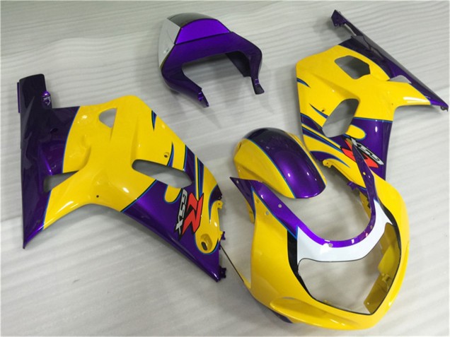 2001-2003 Suzuki GSXR 600/750 Motorcycle Fairings - Yellow Purple UK Manufacturers