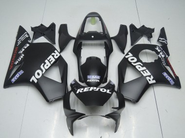 2002-2003 Honda CBR900RR 954 Motorcycle Fairings - Matte Black Repsol UK Manufacturers