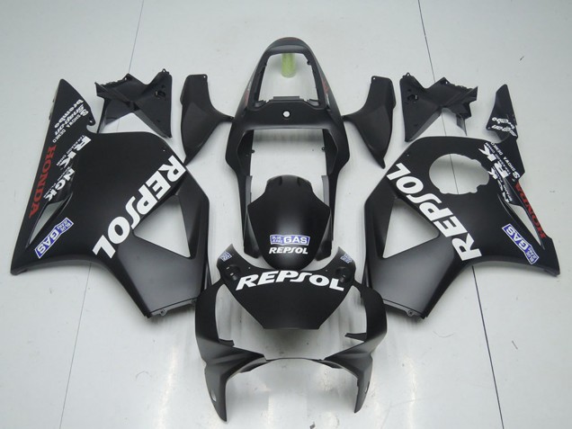 2002-2003 Honda CBR900RR 954 Motorcycle Fairings - Matte Black Repsol UK Manufacturers