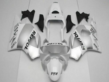 2002-2003 Honda CBR900RR 954RR Motorcycle Fairings - White Silver Black Repsol UK Manufacturers