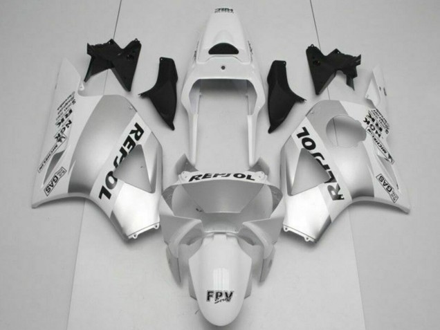 2002-2003 Honda CBR900RR 954RR Motorcycle Fairings - White Silver Black Repsol UK Manufacturers