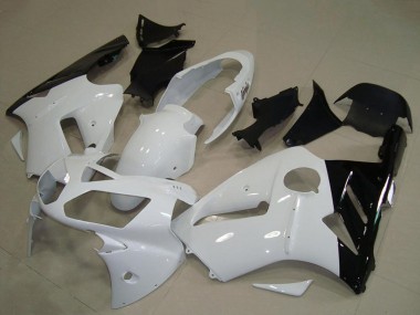 2002-2006 Kawasaki ZX12R Motorcycle Fairing - White Glossy Black UK Manufacturers