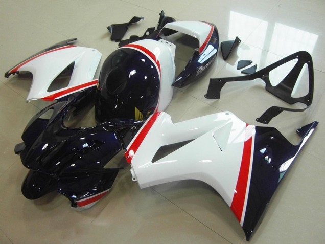 2002-2013 Honda VFR 800 Motorcycle Fairing - White Red Dark Blue UK Manufacturers