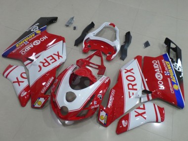2003-2004 Ducati 999 Motorcycle Fairings - White Red Blue Glossy Black Xerox OEM Style UK Manufacturers