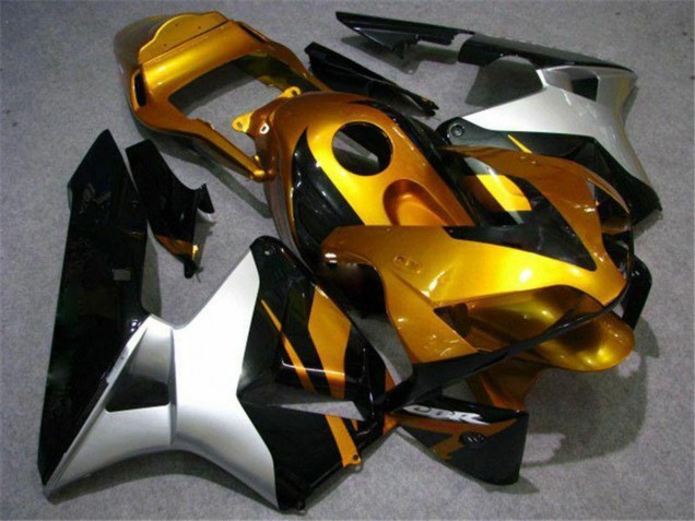 2003-2004 Honda CBR600RR Motorcycle Fairing - Silver Gold Glossy Black UK Manufacturers