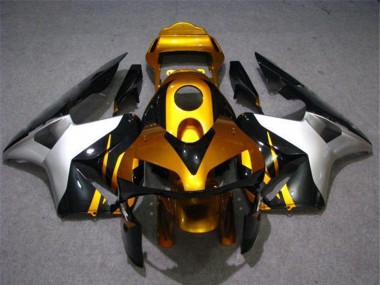 2003-2004 Honda CBR600RR Motorcycle Fairing - Silver Gold Glossy Black UK Manufacturers
