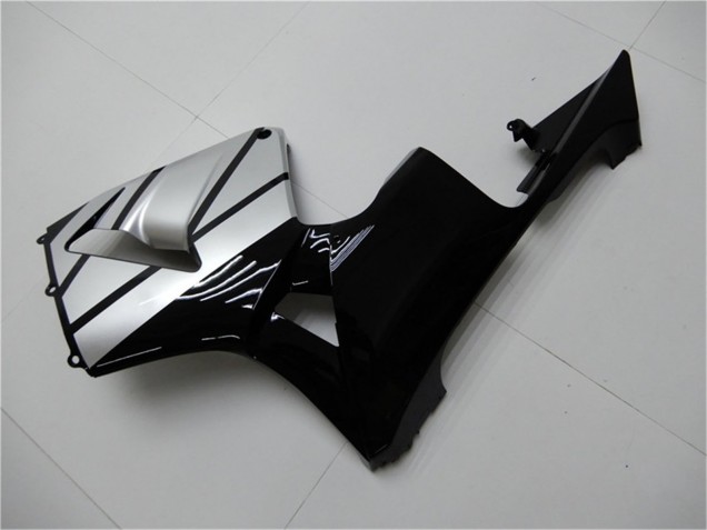 2003-2004 Honda CBR600RR Motorcycle Fairings - Silver Glossy Black Stripe UK Manufacturers