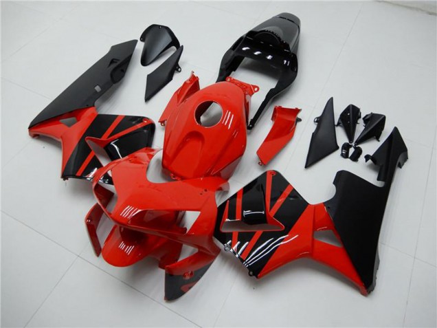 2003-2004 Honda CBR600RR Motorcycle Fairings - Red Glossy Black OEM Style UK Manufacturers