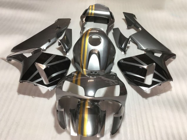 2003-2004 Honda CBR600RR Motorcycle Fairings - Silver Gold Glossy Black UK Manufacturers