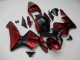 2003-2004 Honda CBR600RR Motorcycle Fairings - Red Matte Black Stripe UK Manufacturers