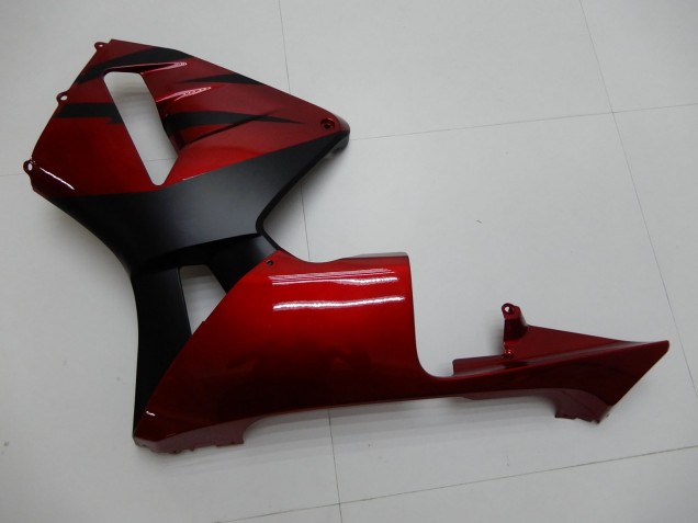 2003-2004 Honda CBR600RR Motorcycle Fairings - Red Matte Black Stripe UK Manufacturers